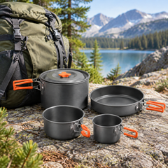 Lightweight Camping Cookware Set – 6