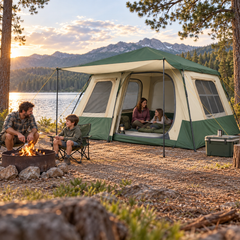6-Person Family Camping Tent – 6